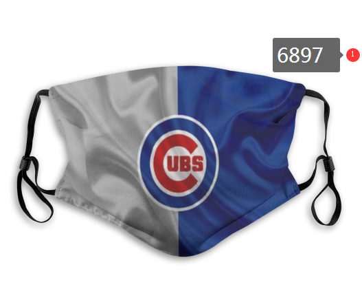 2020 MLB Chicago Cubs #4 Dust mask with filter->mlb dust mask->Sports Accessory
